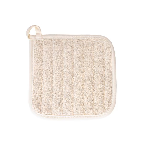 Concepts Quilted Natural Terry Front / Natural Fabric Back Pot Holder, Ritz, Mfr#: 35300